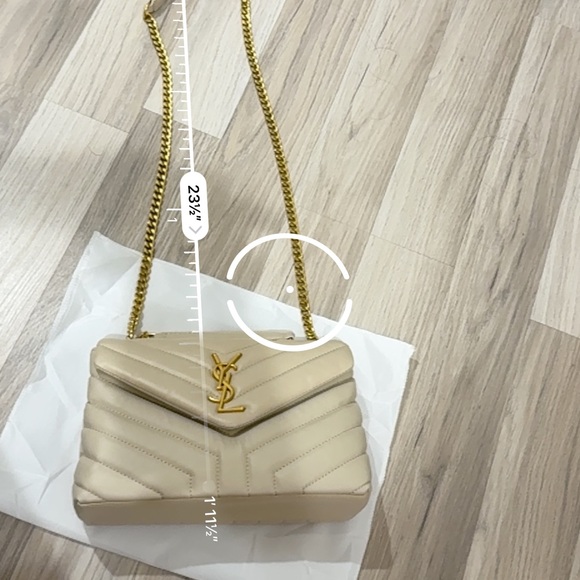 Yves Saint Laurent Cream Quilted Bag - Picture 17 of 17